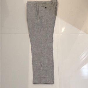 Suit supply green linen trousers